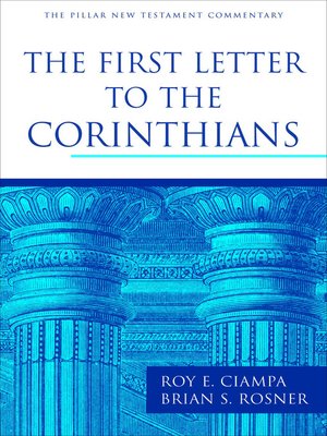 cover image of The First Letter to the Corinthians